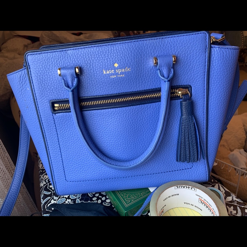 Kate Spade Periwinkle Leather Satchel Shoulder Bag